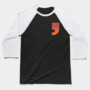 Oxford Comma Fan Club Baseball T-Shirt